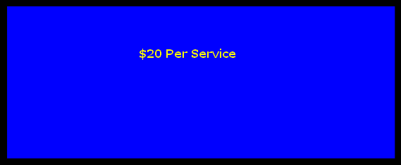$20 Per Service